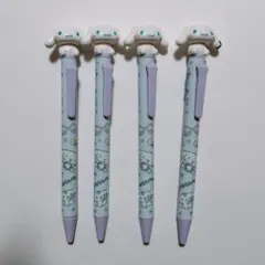 キャラクター付きボールペン4本セット シナモロール