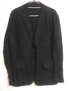 MUJI無印良品　リネンジャケット ブラックのサムネイル