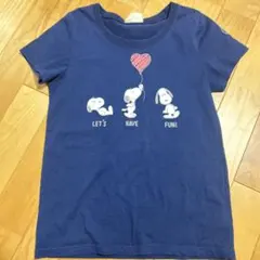 PEANUTS スヌーピー Tシャツ ネイビー