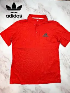 アディダス ゴルフポロシャツ CLIMACOOL レッド 2XL メンズ 半袖