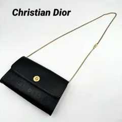 美品✨Christian Dior チェーンショルダーバッグ　ブラック