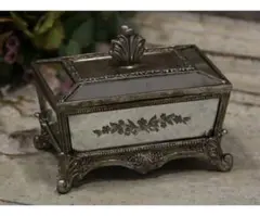 シルバー装飾小物入れ　アンティーク風フレンチBOX