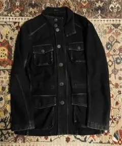 OLD BENETTON Italy製 4PウールスタンドカラーJKT