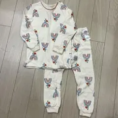 モイモルン　セットアップ　パジャマ　ルームウェア　虹　にじ　100