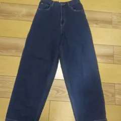 キュ―ブシュガーデニム　バル―ンシルエット　　ネイビーSサイズ