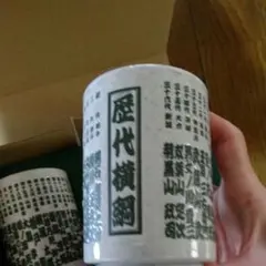 歴代横綱 湯のみ 大相撲