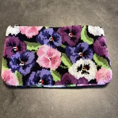 【美品】Hotman ホットマン　花柄　ポーチのサムネイル