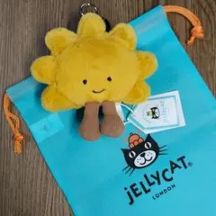 巾着袋付き ジェリーキャット 太陽 マスコット キーホルダー JELLYCAT
