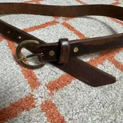 RRL レザーベルト ブラウン 本革 ダブルアールエル