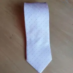 ピンクのドット柄　ネクタイ