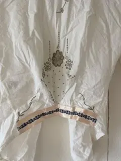 ヴィンテージ生成り クロッシェレース繋ぎ 手刺繍 大判テーブルクロス