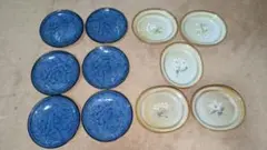 【美品】有田焼 肥前哲三郎窯 キジ絵小皿6枚/たち吉 花柄小皿 5枚 セット