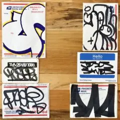 ① グラフィティー 手描きステッカー6枚セット graffiti グラフィティ