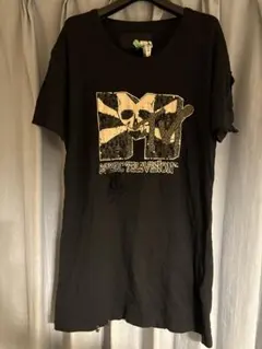 【希少】Roen × MTV コラボ スパンコール Tシャツ 半袖 48