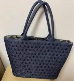 美品　DIAVEL ディアベル デニム トートバッグ 星スタッズ カモフラ 迷彩