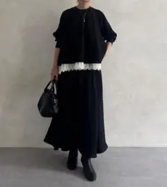 cccmalie シーマリー レーストリプルカットソー ブラック - メルカリ