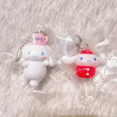 シナモロール　ミニチュアチャーム ライブキャラクラター いちごめじるし　2点