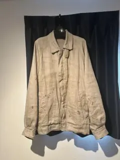 HEAVY LINEN HERRINGBONE ZIPJACKETNaturalのサムネイル