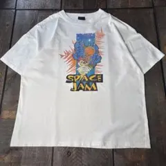 古着　スペースジャム　Tシャツ　ホワイト　ビックプリント　XL 25thのサムネイル