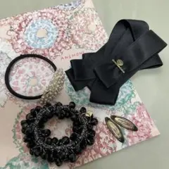 【最終値下げ】ANEMONE 訳あり1点含むヘアアクセサリー5点まとめ売り