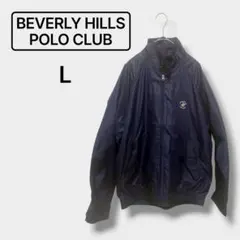【ビバリーヒルズポロクラブ】アウター 上着 ジャンパー シンプル 上品 紺 L
