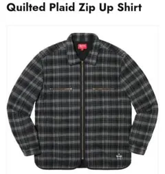 Supreme Quilted Plaid Zip Up Shirts (S)のサムネイル