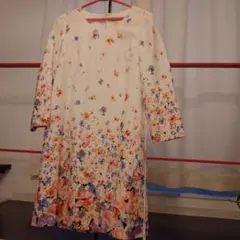 チェスティ　 膝丈長袖ワンピース