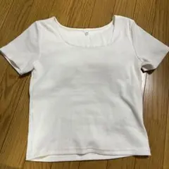 coca 半袖クロップドトップス　アイボリー　ブラトップ