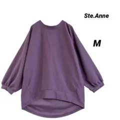 キレイめ/Ste.Anne/七分袖カットソー/ボリュームスリーブ/大きめM