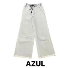 AZUL ワイドパンツ デニム ライトブルー Sサイズ