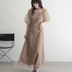 結婚式 パーティードレス ロング丈