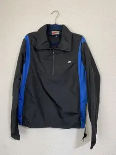 NIKE ナイロンジャケット M ブラック/ブルー　90s