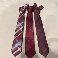 ネクタイ　赤系３本　HB3