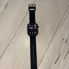 ブラック スマートウォッチ 心拍モニタリング/通話対応/Bluetooth