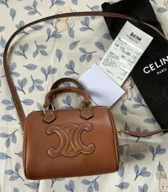 CELINE ブラウンショルダーバッグ