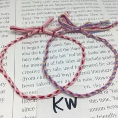 ミサンガ　2点セット　アンクレット　KW