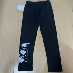ユニコーンプリントパンツ　黒