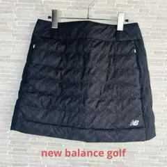【new balance golf美品 】防寒 中綿 モノグラムプリントスカート