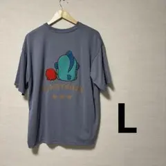新品　しまむら　ハンギョドン　Tシャツ　L サガラ　刺繍