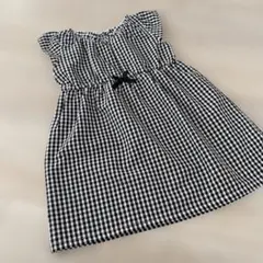 ギンガムチェック柄ワンピース　95センチ
