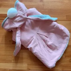 美品 ■ 犬猫用 うさぎフード　モコモコ　パーカー