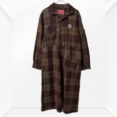 1985☆ drug store's シャツワンピース　毛100% ブラウン