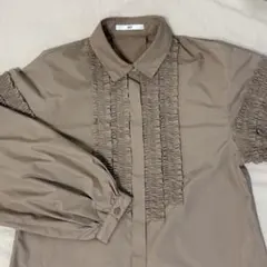 SLY ギャザーシャツ　パフスリーブ　トップス