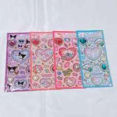 正規品 サンリオ キラキラジュエルシール　4種