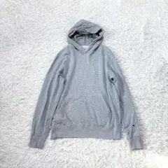 Champion チャンピオン　パーカー XLビックポケットロゴ刺繍グレー