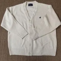 BEVERLY HILLS POLO CLUB M ホワイトカーディガン