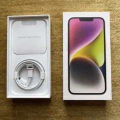 iPhone 14 128GB スターライト用空箱+USB-Cケーブル