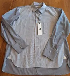 ユニクロ　+J 　ストライプ 長袖シャツ Mサイズ