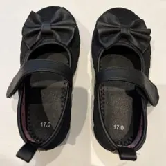 リボン付きブラックフォーマルシューズ 17.0cm
