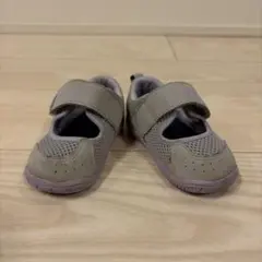 asics ベビーサンダル　グレー　14cm